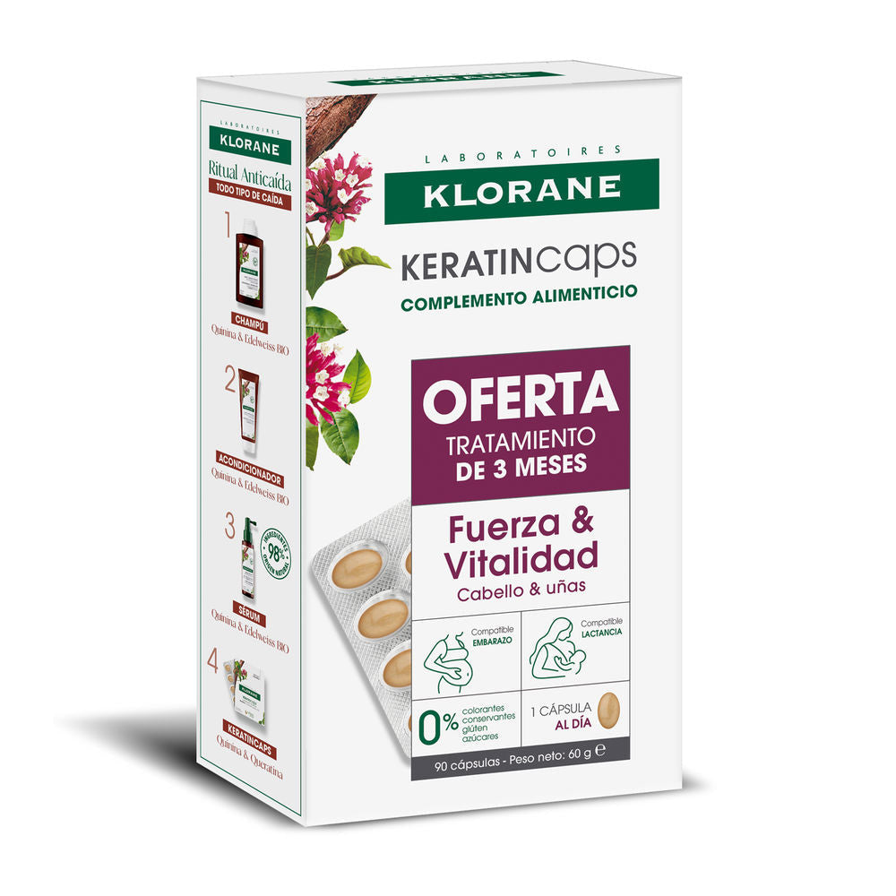 KERATINCAPS capsules to strengthen and revitalize hair pack 3 x 30 units - Nova Cosmetici